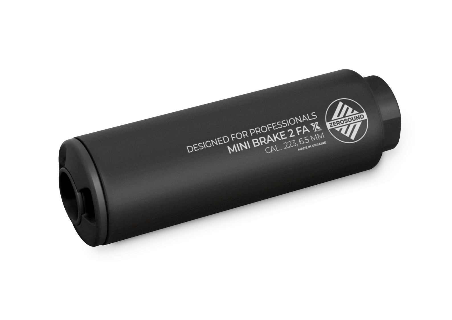 Саундмодератор Zerosound TITAN MINI BRAKE II Full Auto кал. 223 Rem (в комплекті с ДГК) різьба 14*1 ліва Вlack