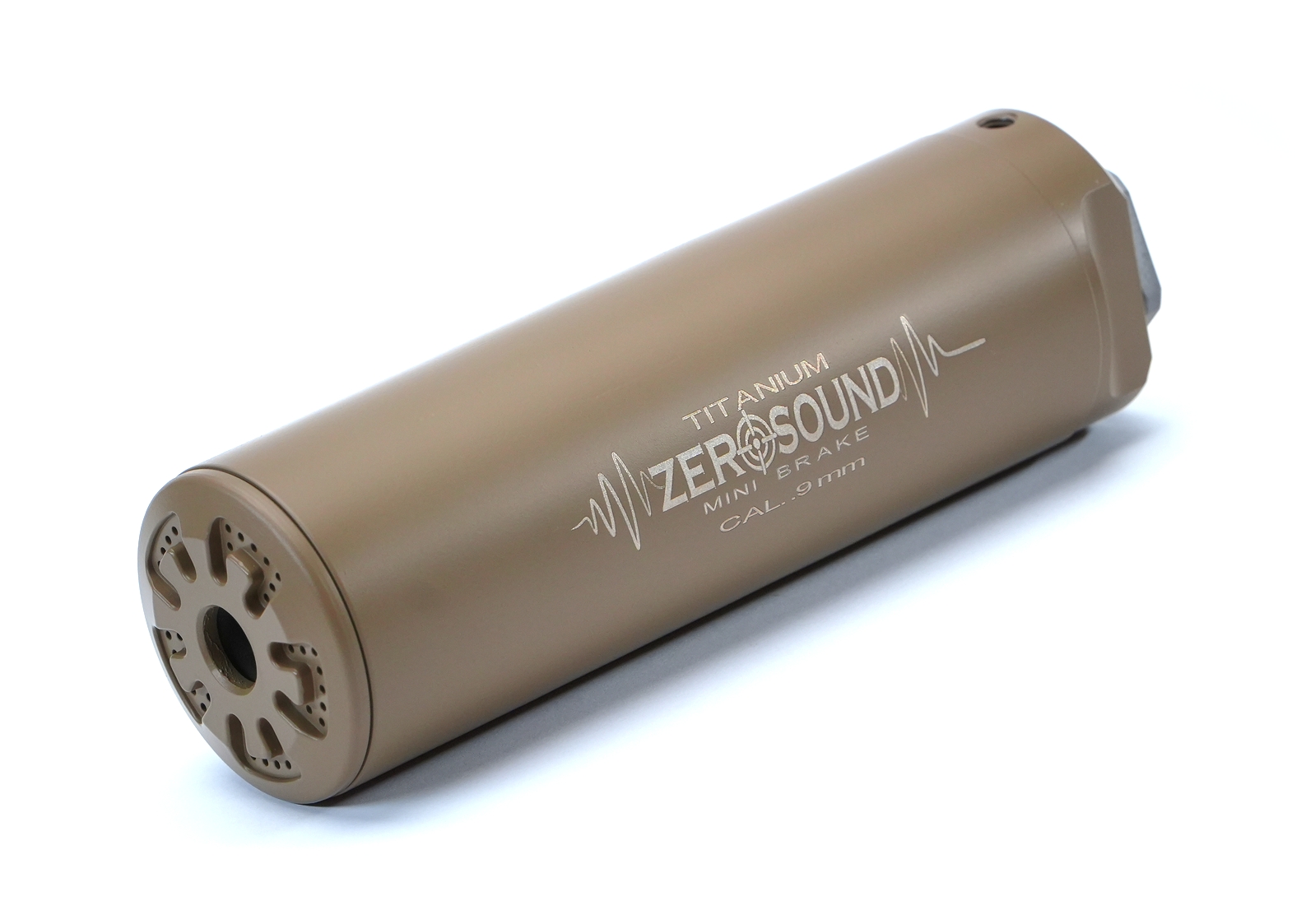 Саундмодератор Zerosound TITAN MINI BRAKE 9 мм різьба 1/2-28 FDE