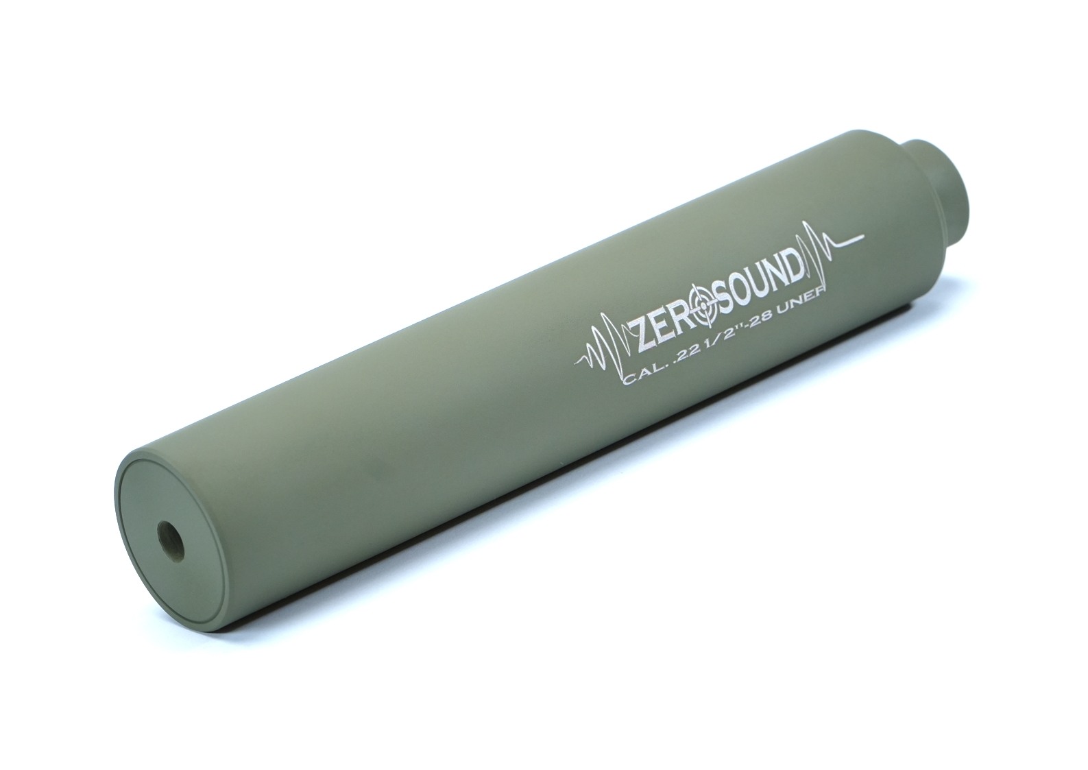 Саундмодератор Zerosound кал .22. Різьба - 1/2"-28 UNF Olive