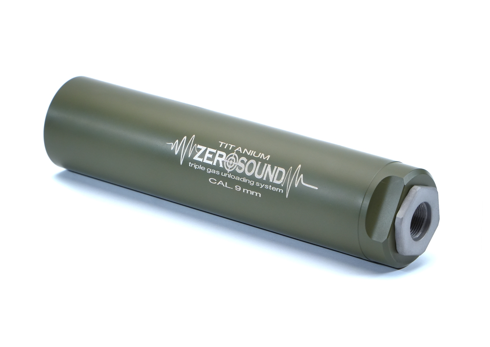 Саундмодератор Zerosound TITAN 9 mm різьба 1/2-28 Olive