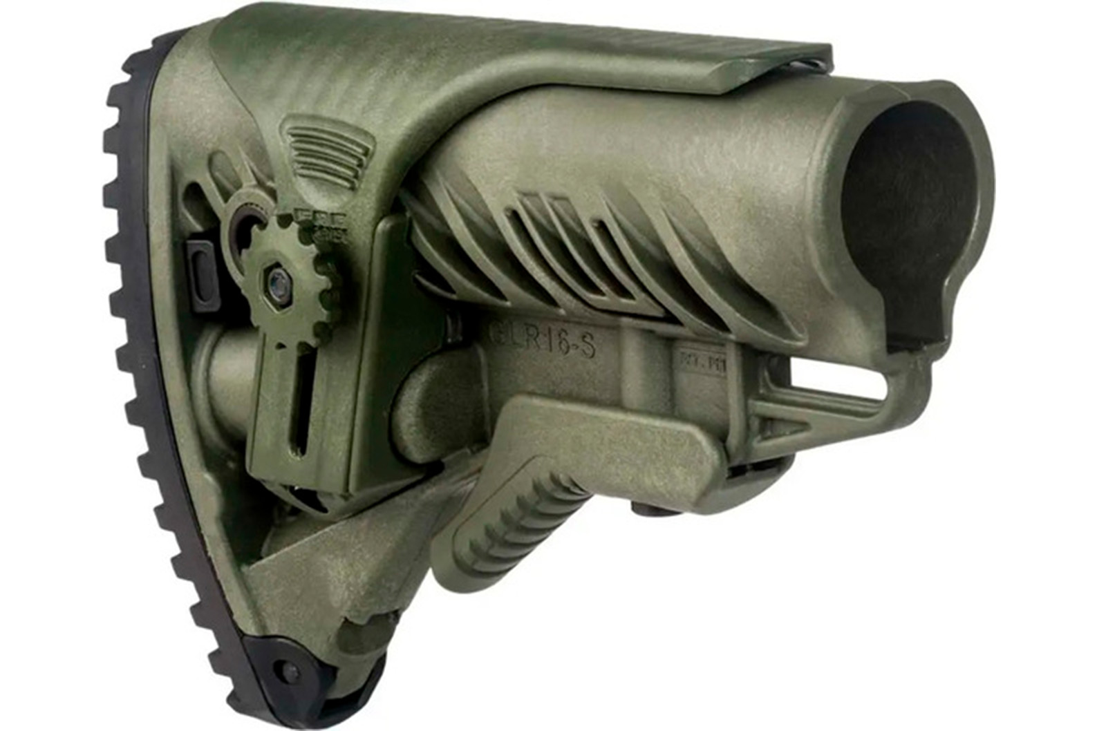 Приклад FAB Defense GLR-16 CP з регульованою щокою для AR15/M16. Olive